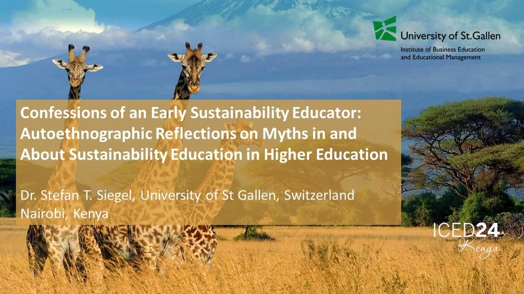 Beitrag “Confessions of an Early Sustainability Educator: Autoethnographic Reflections on Myths in and About Sustainability Education in Higher Education” entlarvte und widerlegte Siegel ausgewählte Mythen in der und über Nachhaltigkeitsbildung