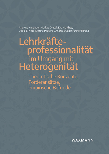 Research Siegel, Stefan T.; Krummennauer-Grasser, Astrid; Stahl, Christine (2022): Lehrbezogenes Wissensmanagement: Herausforderungen und Potenziale am Beispiel der Manuale des Projekts LeHet. In: Hartinger, Andreas; Dresel, Markus; Matthes, Eva; Nett, Ulrike; Peuschel, Kristina; Gegenfurtner, Andreas (Hrsg.): Lehrkräfteprofessionalität im Umgang mit Heterogenität: Theoretische Konzepte, Förderansätze, empirische Befunde. Münster: Waxmann. (S. 387–398)