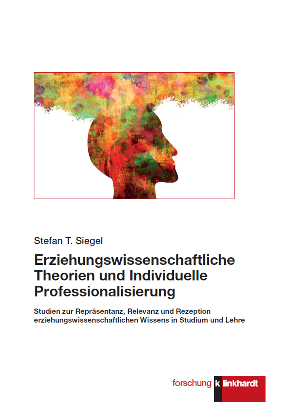 Research Siegel, Stefan T. (2022): Erziehungswissenschaftliche Theorien und Individuelle Professionalisierung: Studien zur Repräsentanz, Relevanz und Rezeption erziehungswissenschaftlichen Wissens in Studium und Lehre. Bad Heilbrunn: Klinkhardt. https://www.klinkhardt.de/verlagsprogramm/2502.html | Rezension zur Monografie von Prof. Dr. Thomas Rucker. In: Zeitschrift für Pädagogik (Heft 6/2023). https://www.beltz.de/fachmedien/erziehungswissenschaft/zeitschriften/zeitschrift_fuer_paedagogik/artikel/52261-besprechungen.html